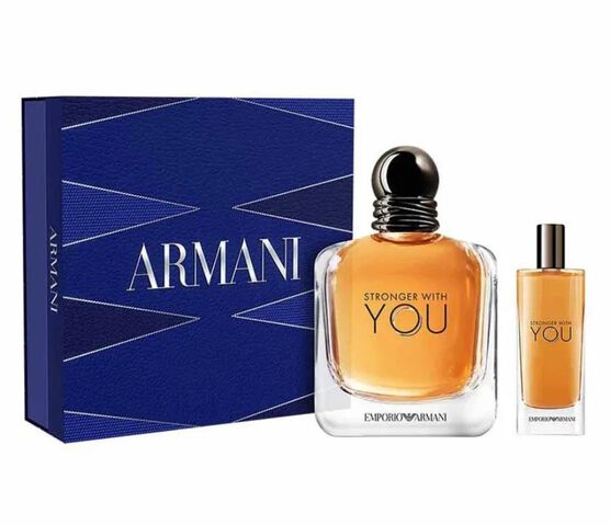 Kit Coffret Giorgio Armani Stronger With You Masculino Eau de Toilette